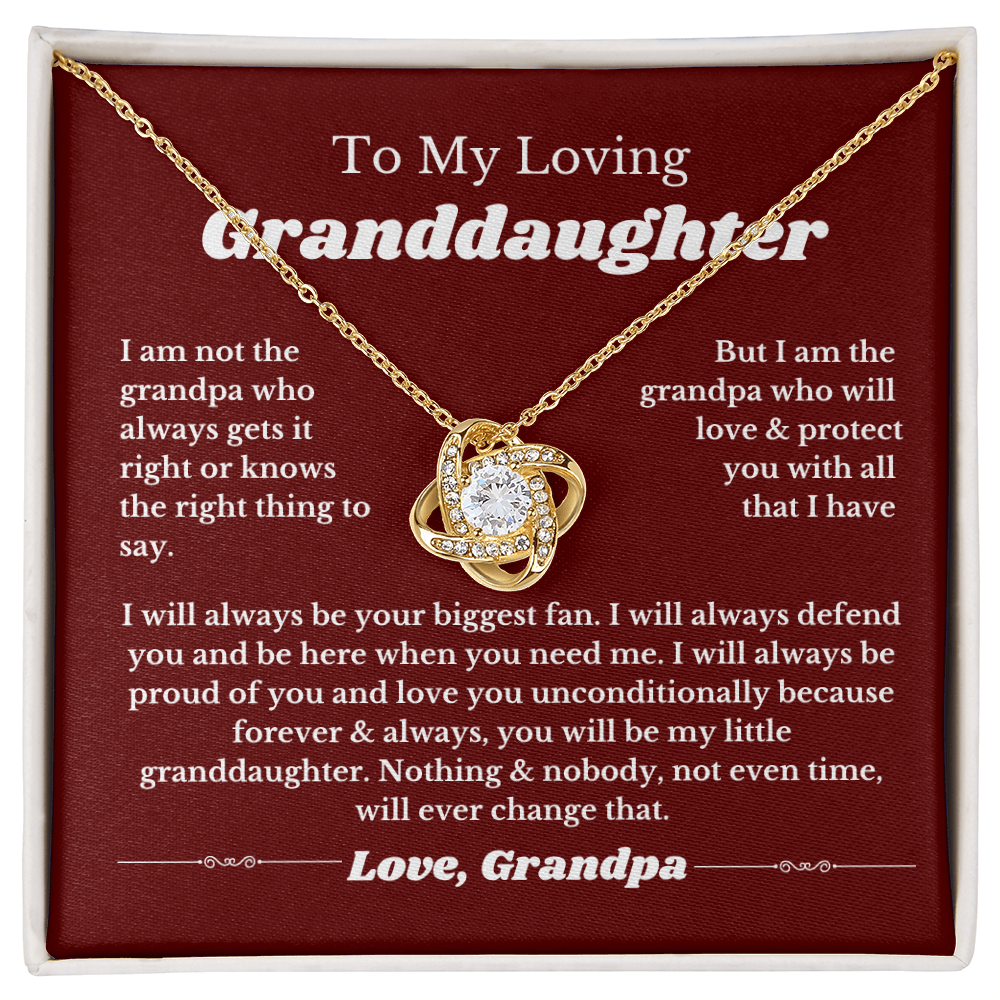 To Granddaughter from Grandpa, To Our Granddaughter From Grandpa, Birthday Gifts, Grandchild Necklace, Jewelry From Granddad