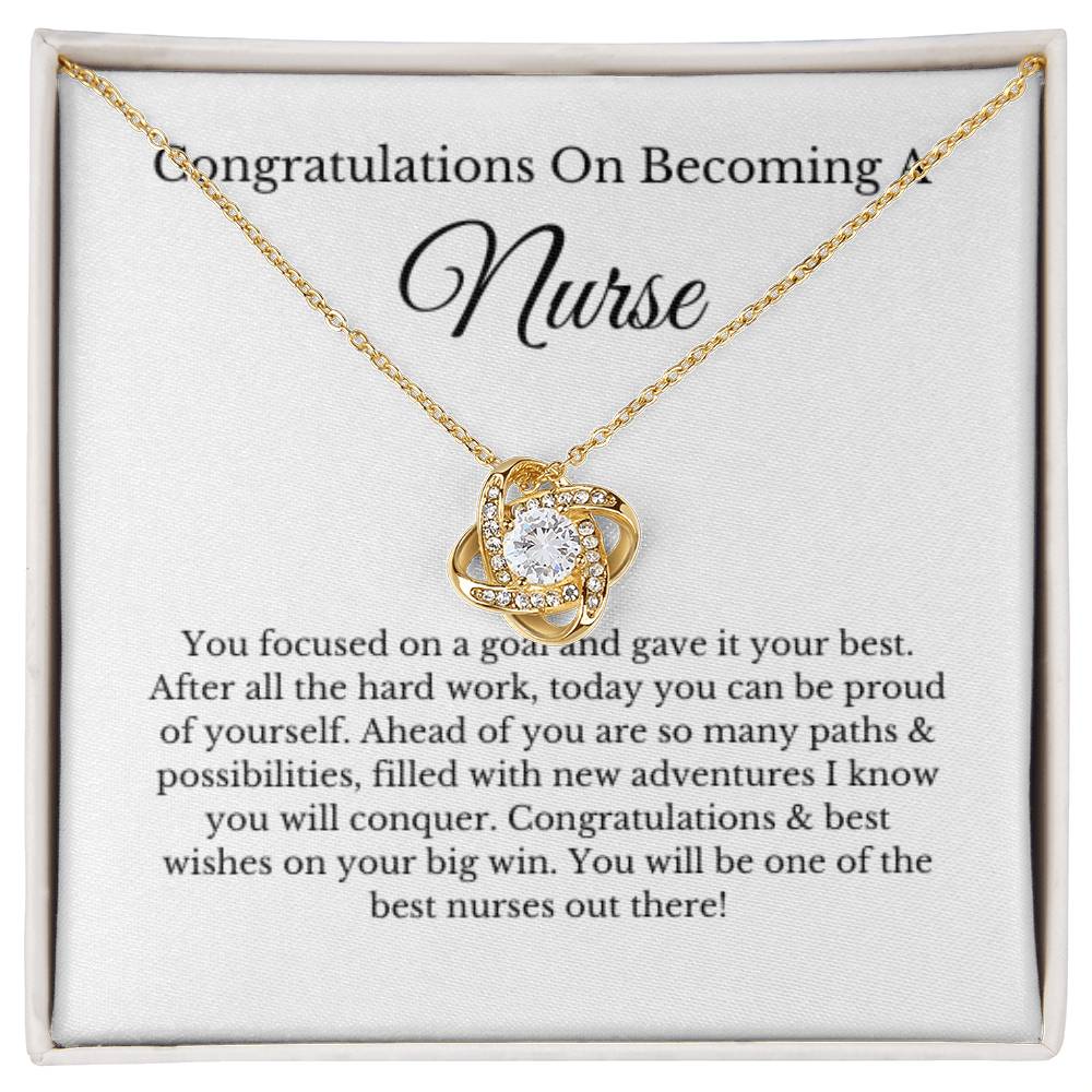 Love Knot, Nurse Graduation Gift, Graduation Gift For Nurse, New Nurse Gift, Future Nurse Gift, Nursing Student Graduation Gift Necklace