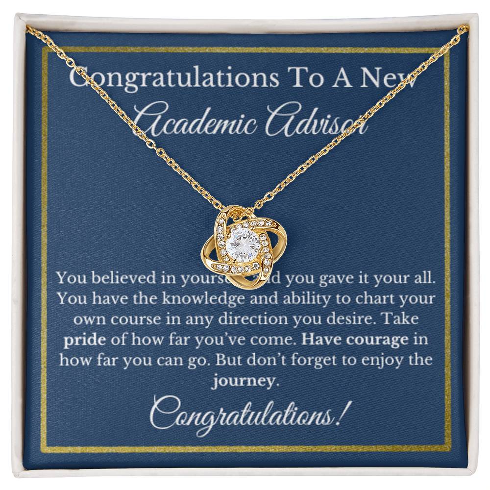 Academic Advisor Graduation Gift, Student Support Necklace, Future Advisor Jewelry, College Mentor