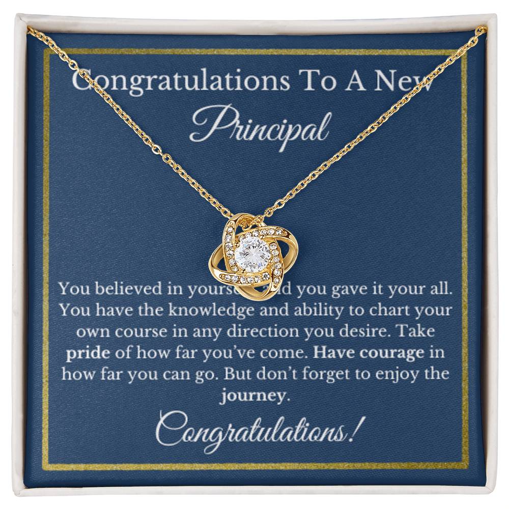 Principal Necklace Gift, New School Leader Jewelry, Graduation, Educational Leadership Present