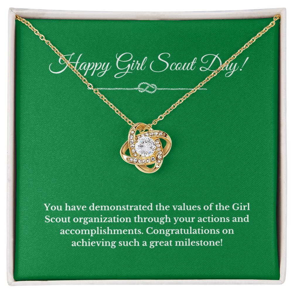 Girl Scout Necklace Love Knot