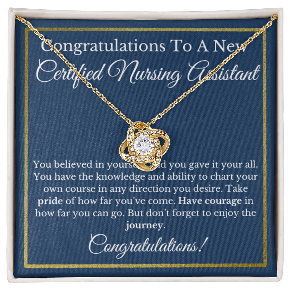 Certified Nursing Assistant Graduation Gift For Nurse, CNA Jewelry, Healthcare Provider Necklace.