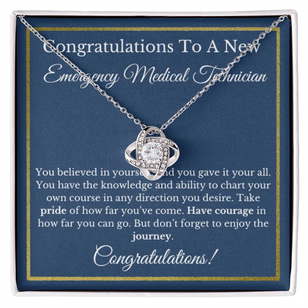 Emergency Medical Technician Graduation Gift, EMT Jewelry, Healthcare Necklace.