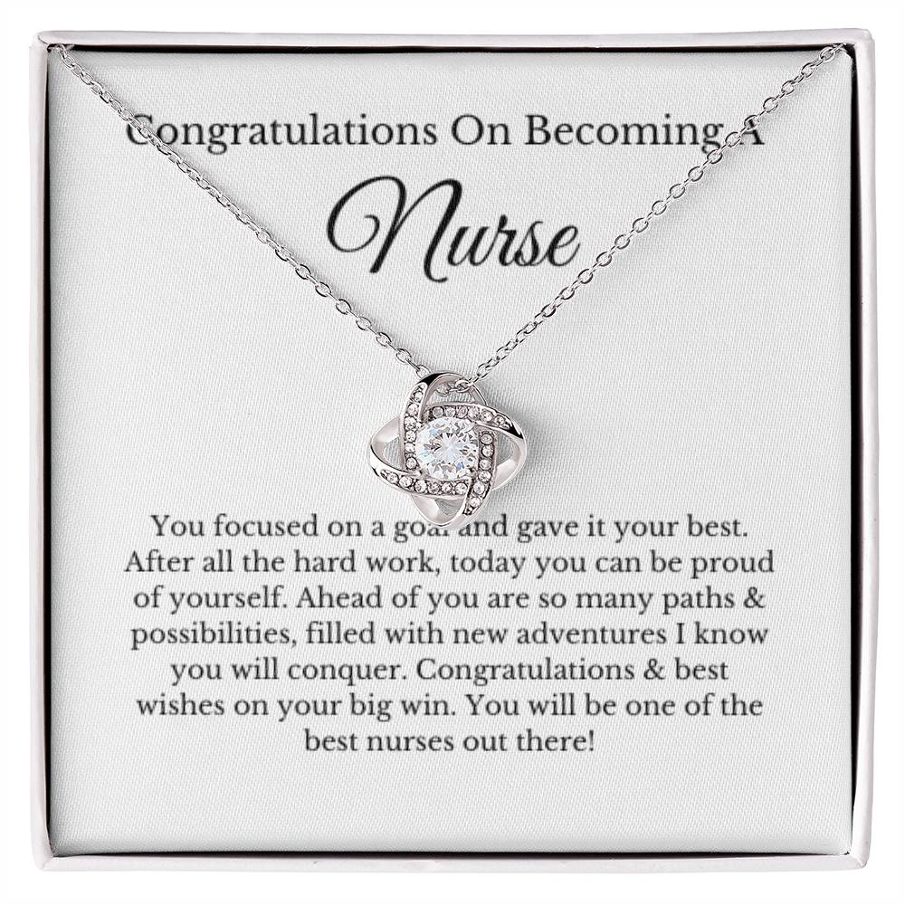 Love Knot, Nurse Graduation Gift, Graduation Gift For Nurse, New Nurse Gift, Future Nurse Gift, Nursing Student Graduation Gift Necklace