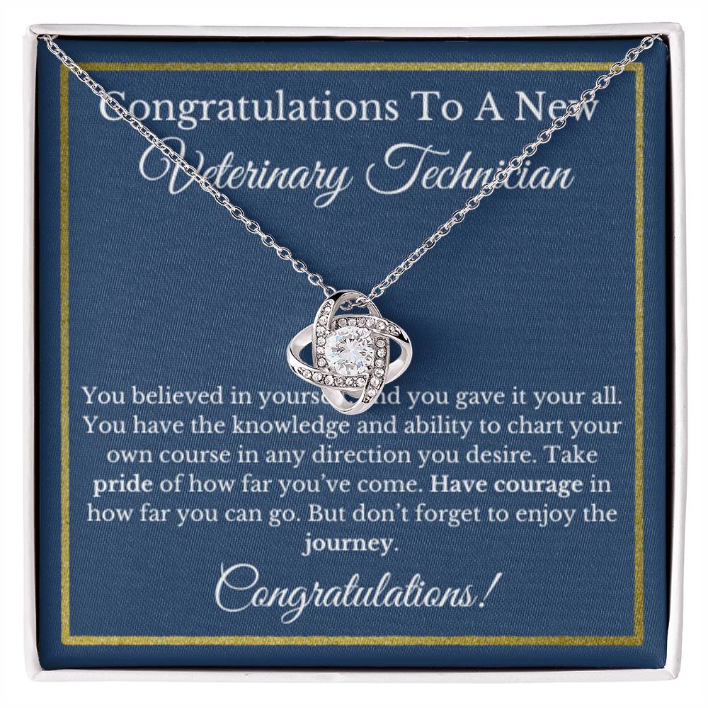 Veterinary Technician Graduation Gift, VT Jewelry, Healthcare Necklace.