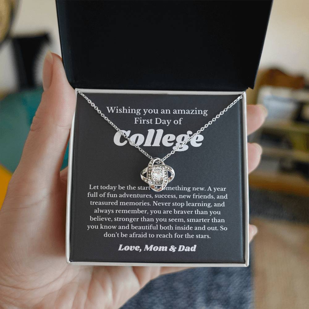 First Day Of University , For Daughter, Son, Back To School Gift Necklace Jewelry, College