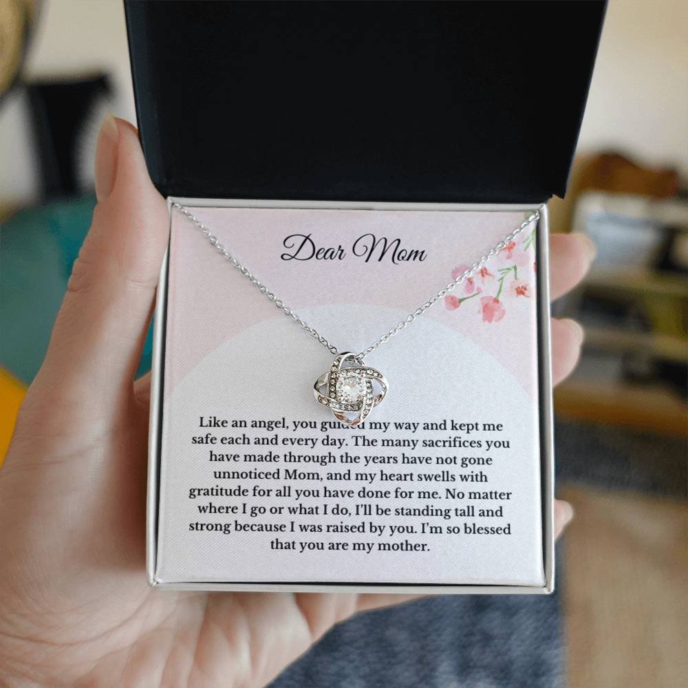 To My Mom Necklace Gifts, Gift For Mom For Mothers Day Flower Necklace For Mom