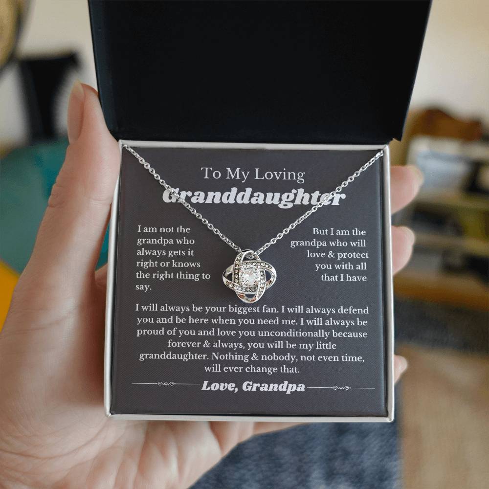To Granddaughter from Grandpa, To Our Granddaughter From Grandpa, Birthday Gifts, Grandchild Necklace, Jewelry From Granddad