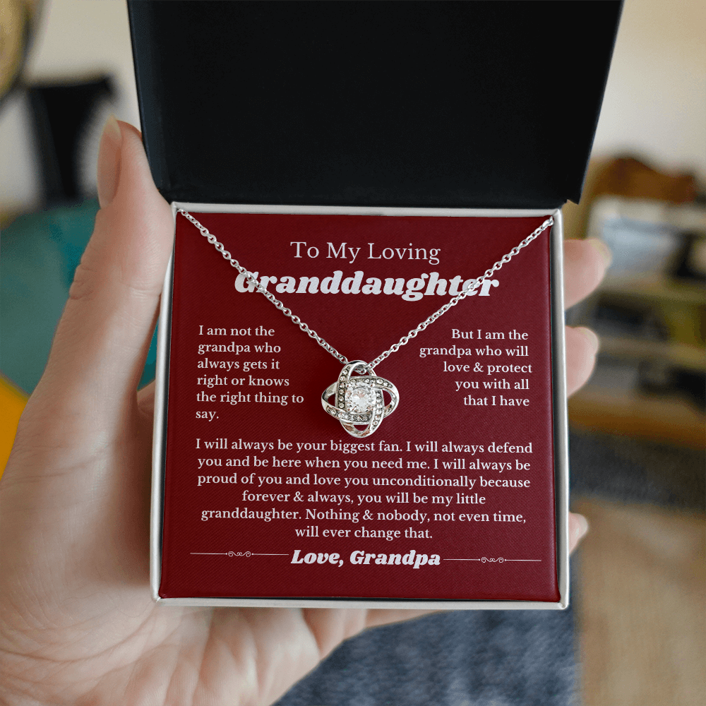 To Granddaughter from Grandpa, To Our Granddaughter From Grandpa, Birthday Gifts, Grandchild Necklace, Jewelry From Granddad