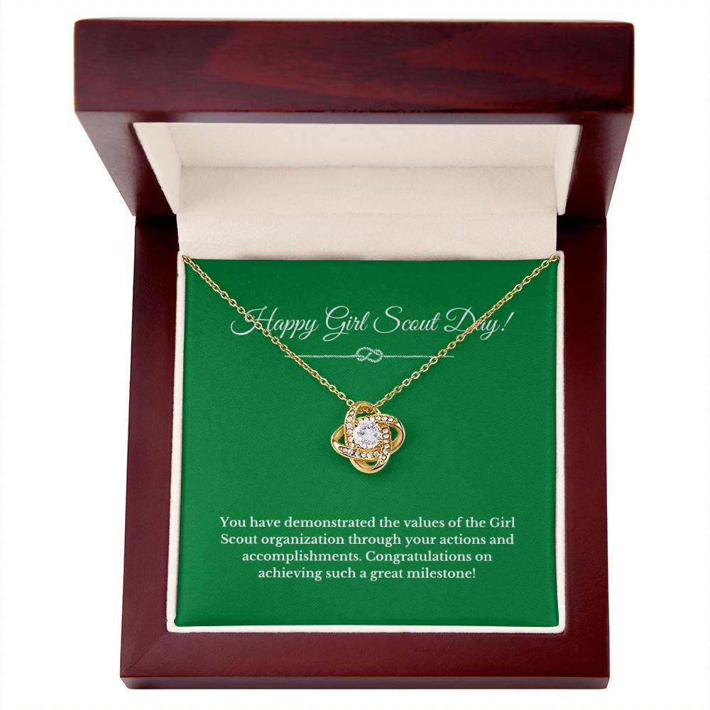 Girl Scout Necklace Love Knot