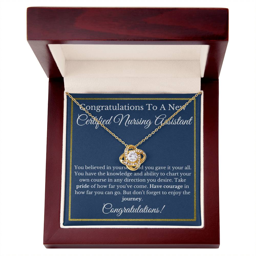 Certified Nursing Assistant Graduation Gift For Nurse, CNA Jewelry, Healthcare Provider Necklace.