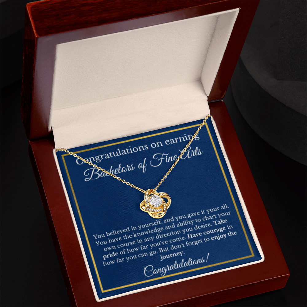Bachelors of Fine Arts Grad Gifts Necklace