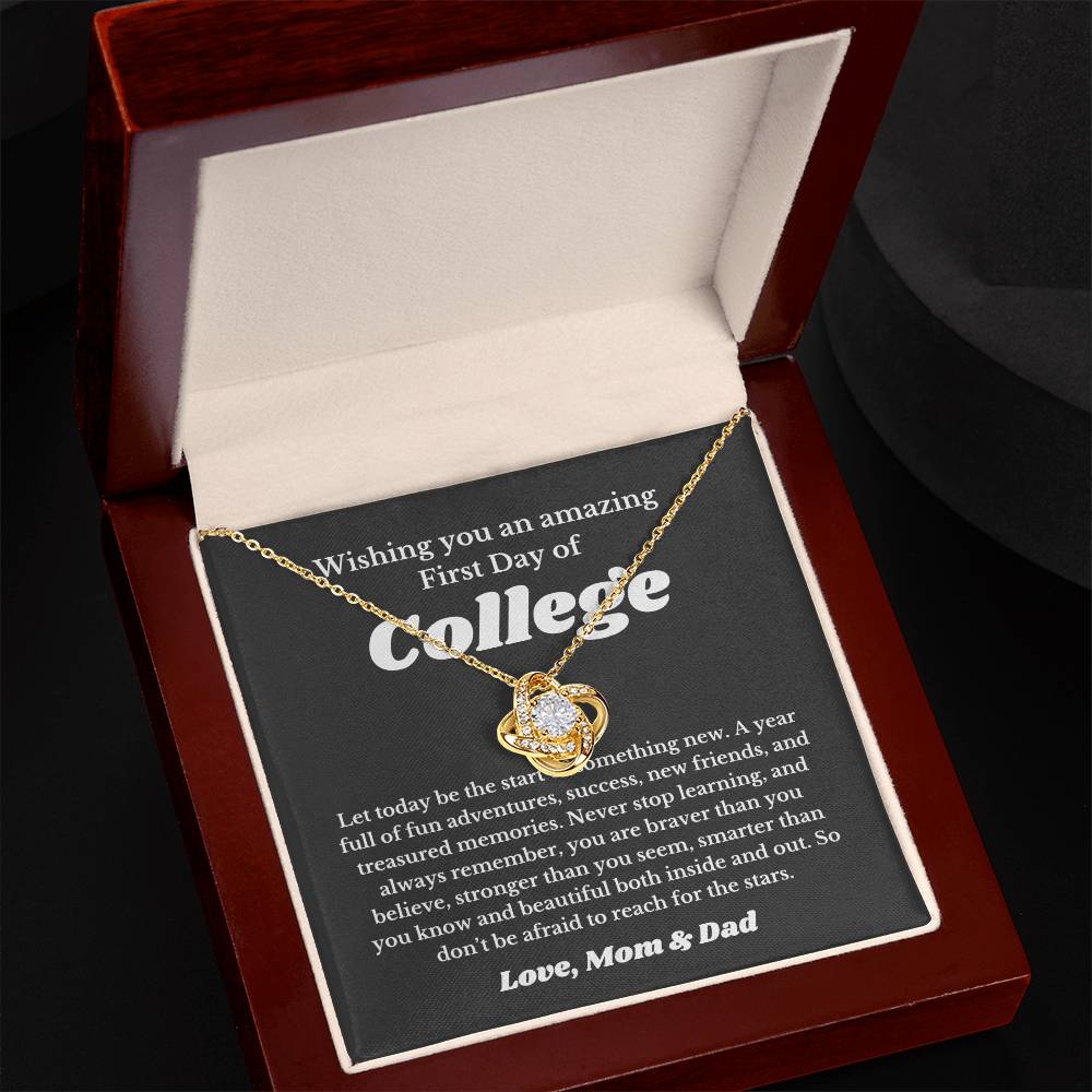 First Day Of University , For Daughter, Son, Back To School Gift Necklace Jewelry, College