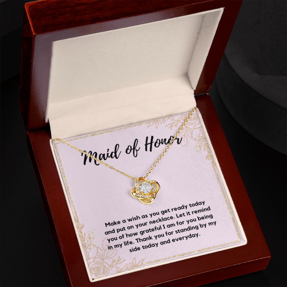 Maid of Honor Wedding Day Gift, Maid of Honor Necklace Gift, Maid of Honor Jewelry Gift, Maid of Honor Gift