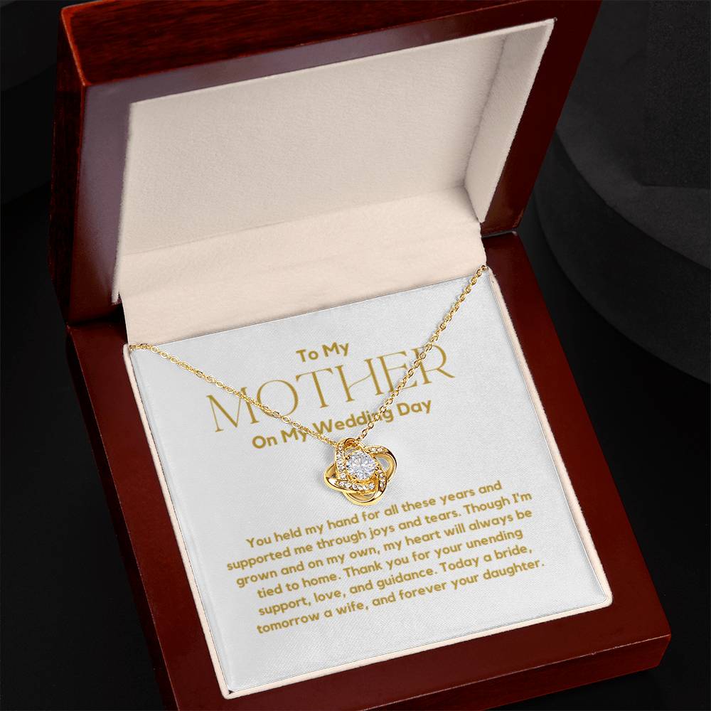 Mother of The Bride Gift, to Mom on My Wedding Day, Necklace from Daughter.