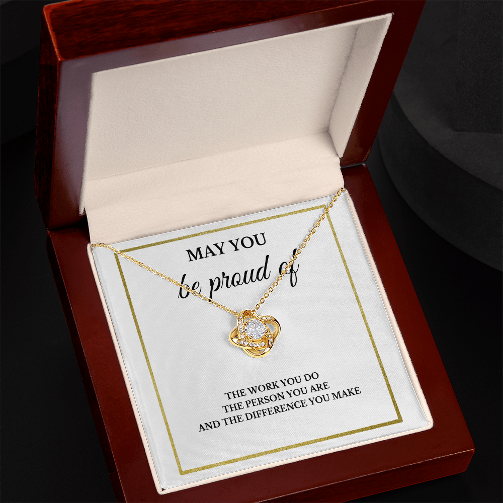May You Be Proud Necklace, Coworker Birthday Gift, Employee Gifts, Thank You Notebook, Leader Appreciation Jewelry