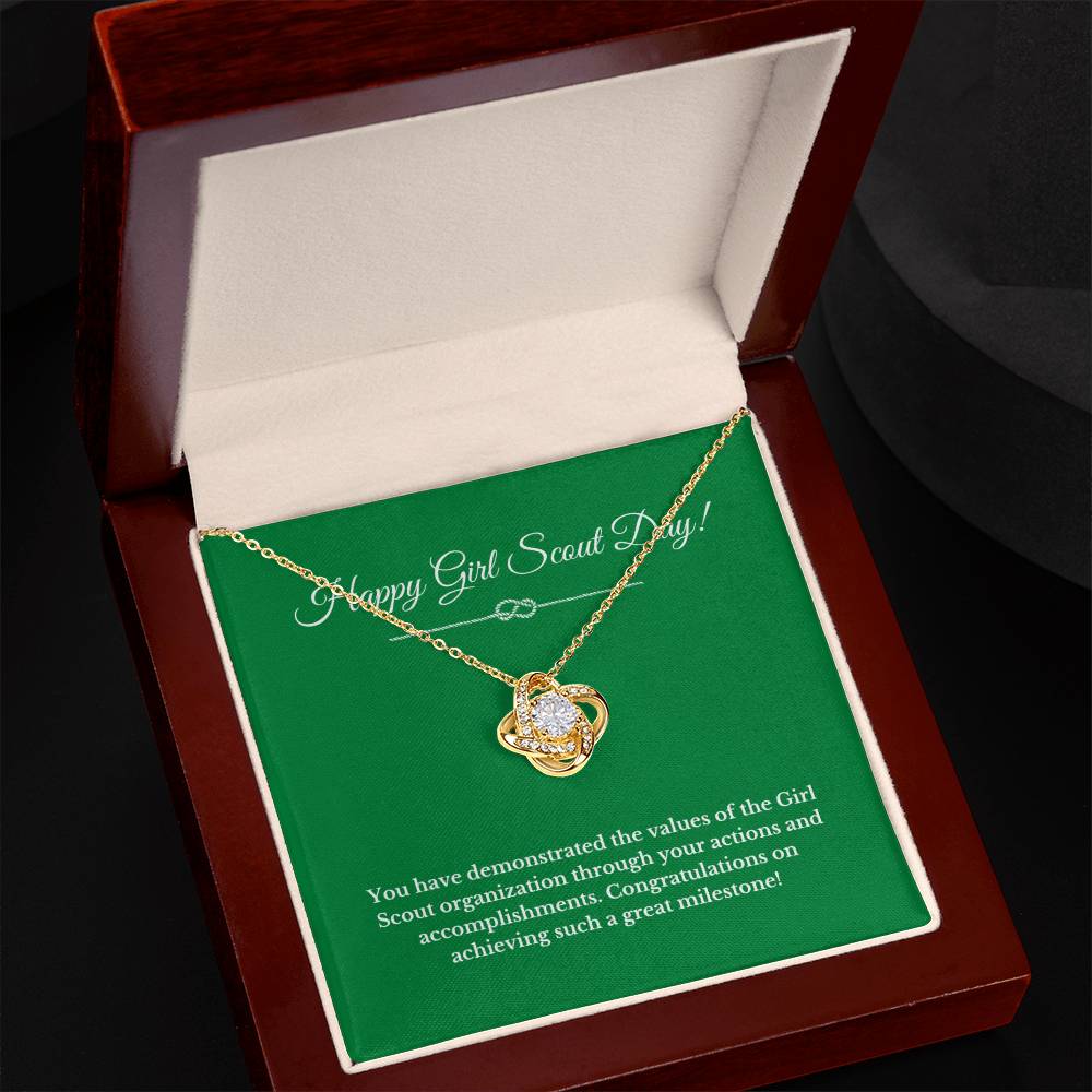 Girl Scout Necklace Love Knot
