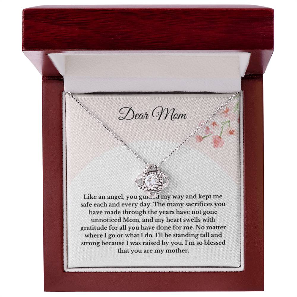 To My Mom Necklace Gifts, Gift For Mom For Mothers Day Flower Necklace For Mom