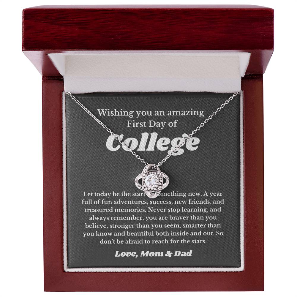 First Day Of University , For Daughter, Son, Back To School Gift Necklace Jewelry, College