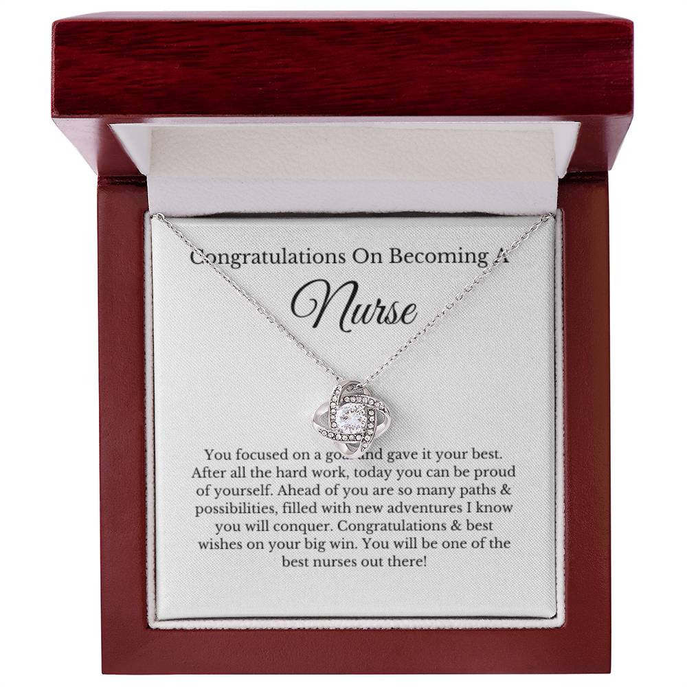 Love Knot, Nurse Graduation Gift, Graduation Gift For Nurse, New Nurse Gift, Future Nurse Gift, Nursing Student Graduation Gift Necklace