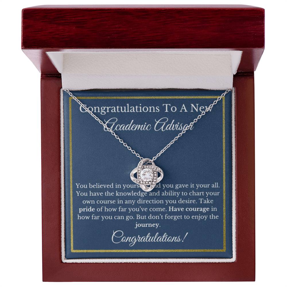 Academic Advisor Graduation Gift, Student Support Necklace, Future Advisor Jewelry, College Mentor