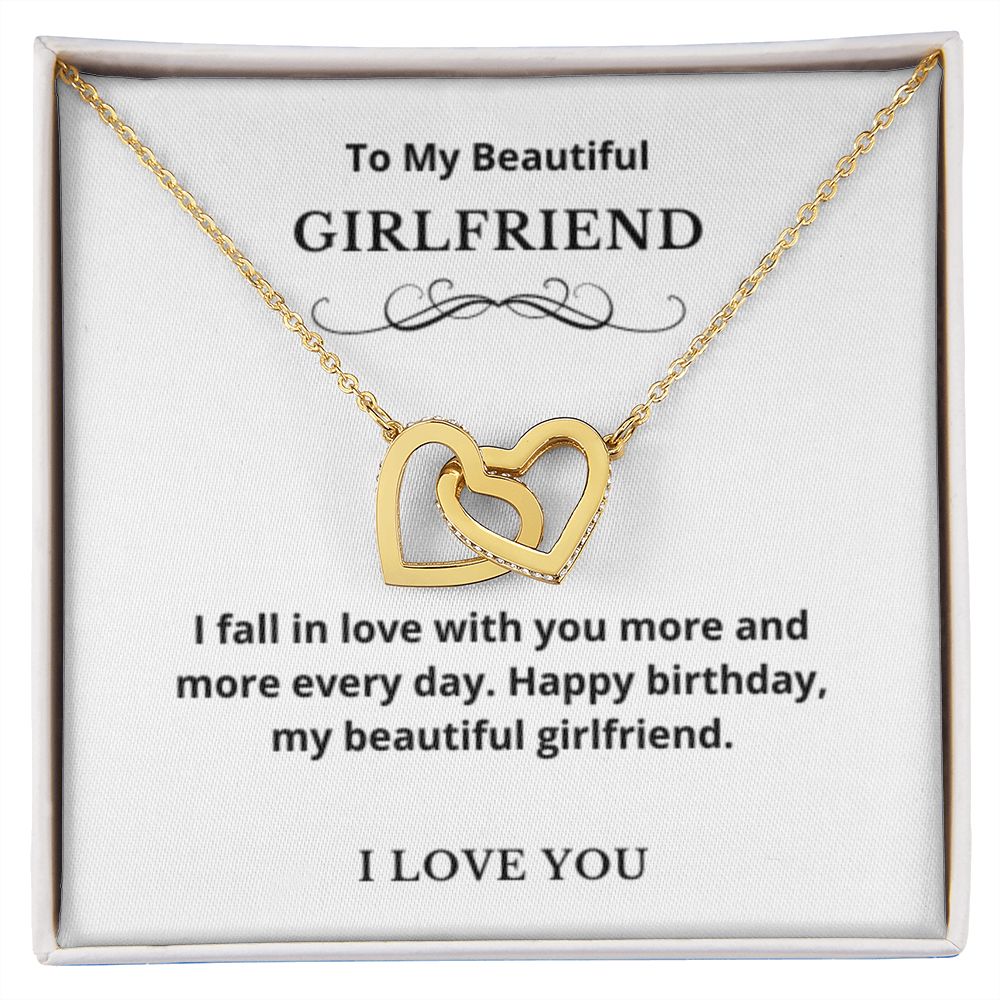 Hearts Jewelry, FG Family Gift, Girlfriend Necklace, Gift from Boyfriend, To My Soulmate Jewelry, GF Birthday Gift