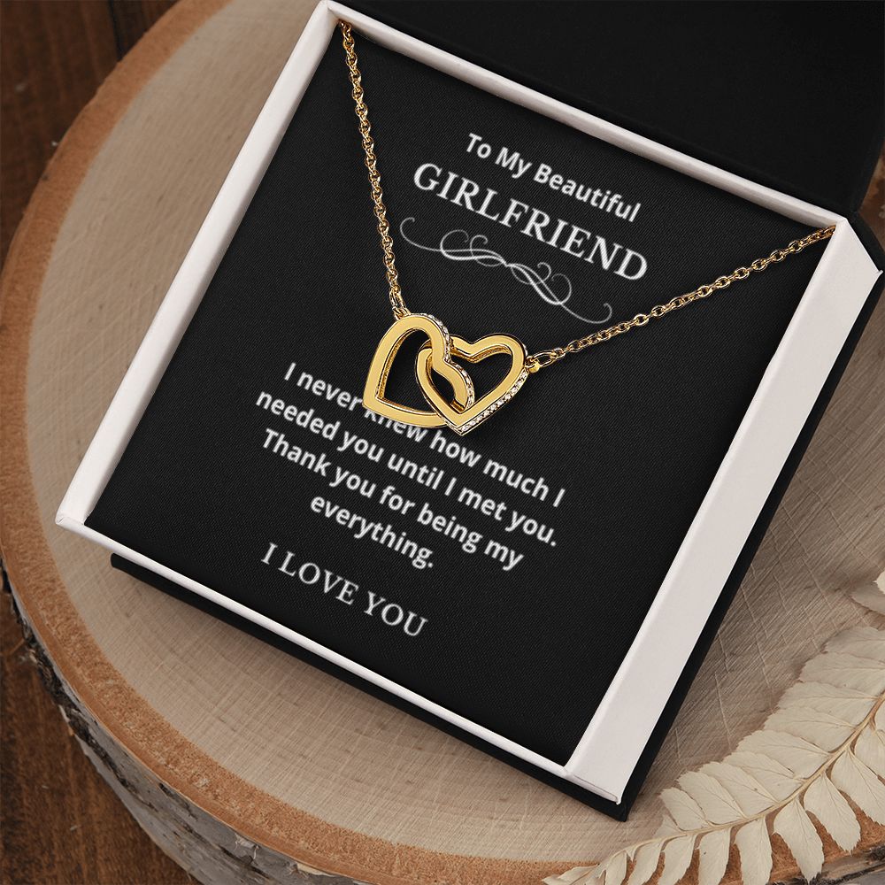 Hearts Jewelry, FG Family Gift, Girlfriend Necklace, Gift from Boyfriend, To My Soulmate Jewelry, GF Birthday Gift