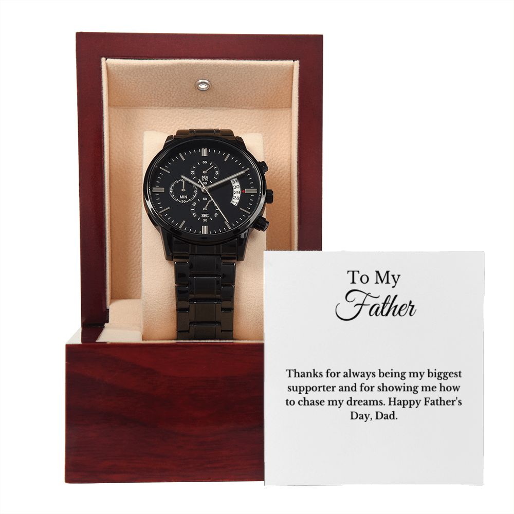 Father's Day Message Card Watch, Fathers Day Gift From Daughter, Dad Gift From Son, Father's Day Gift From Wife, Father’s Day Card