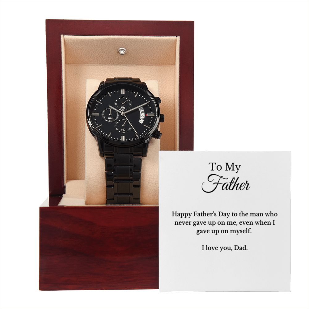 Father's Day Message Card Watch, Fathers Day Gift From Daughter, Dad Gift From Son, Father's Day Gift From Wife, Father’s Day Card