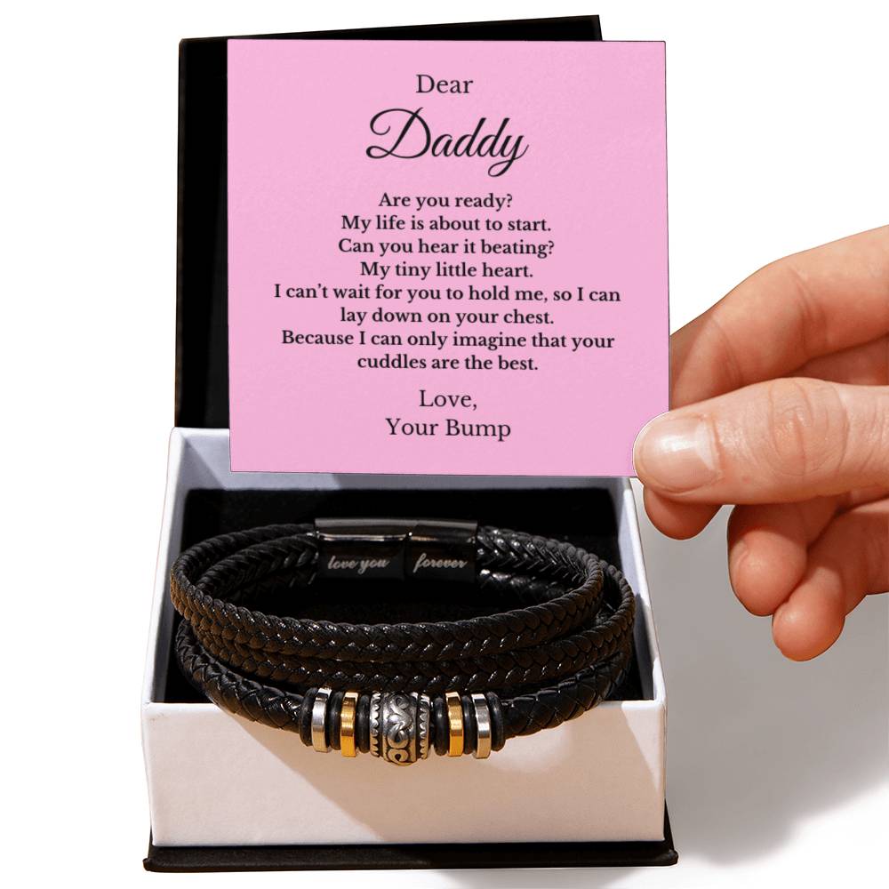 Forever Bracelet For Father to be, Future Father, Future Dad from Baby Jewelry, Father's Day Gift