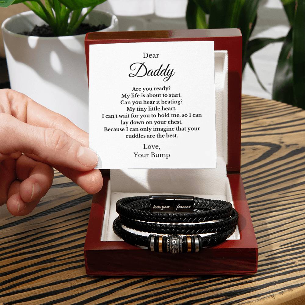 Forever Bracelet For Father to be, Future Father, Future Dad from Baby Jewelry, Father's Day Gift
