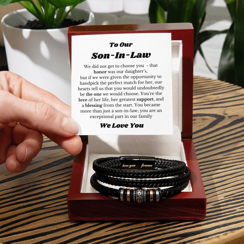 Bracelet for Son In Law, Gift for Son In Law, Son In Law Wedding Gift Idea, Son In Law Birthday