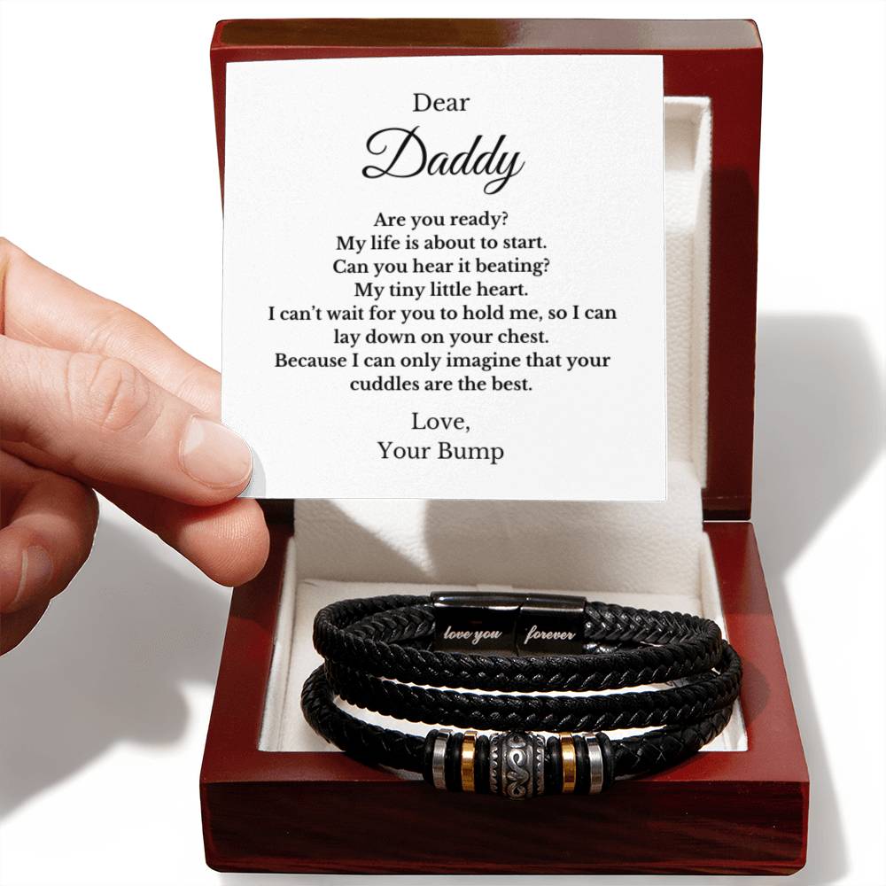 Forever Bracelet For Father to be, Future Father, Future Dad from Baby Jewelry, Father's Day Gift