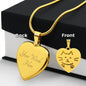 Cat Engraved Heart Necklace, Personalized Pet Gift, Personalized Pet Name, Luxury 18K Gold or Silver Jewelry, Christmas Gift, Kitty