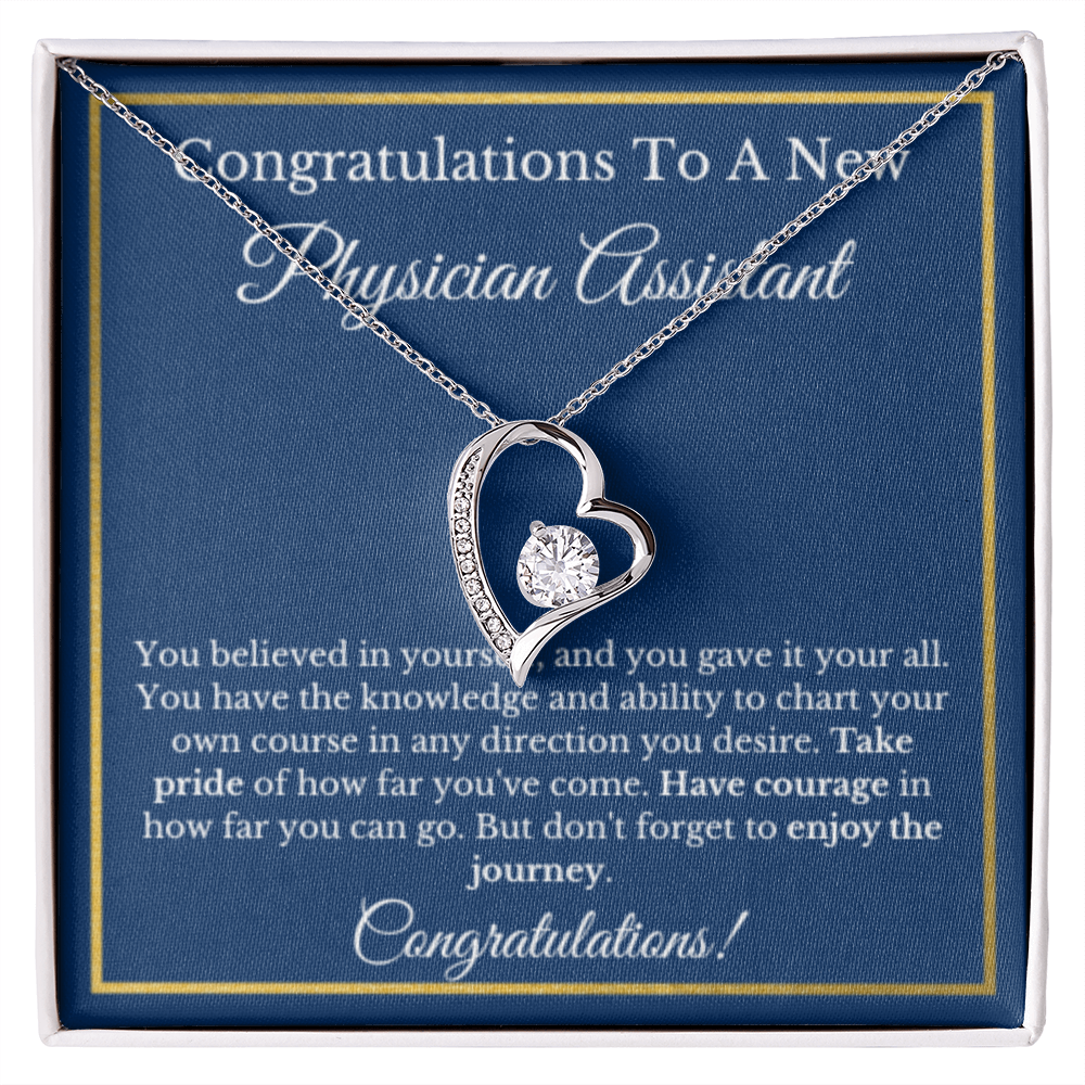 Physician Assistant Graduation Gift, Graduation Gift For PA, PA Jewelry Gift For Future PA, Forever Love