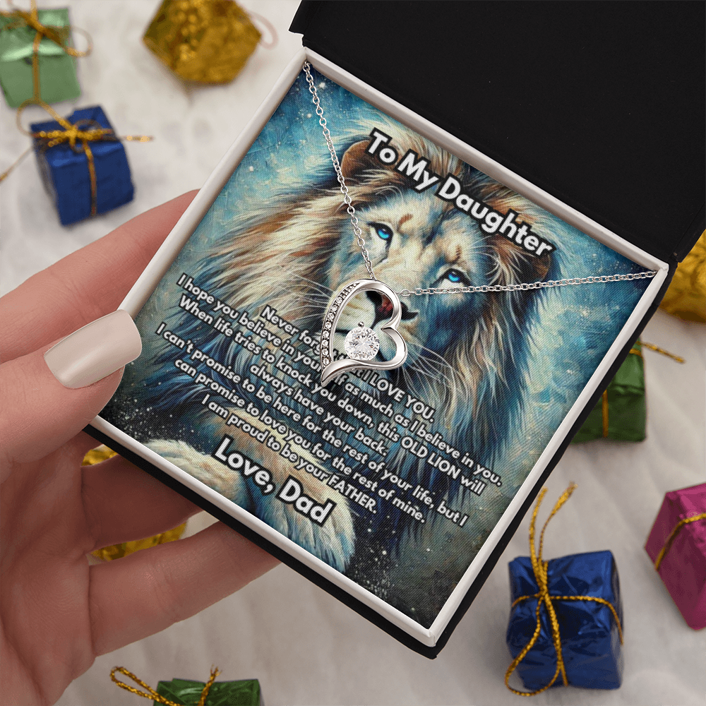 Lion Necklace, Silver or Gold Lion Necklace, Wild Animal Necklace, From Dad Necklace, Jewelry, Daughter Gift