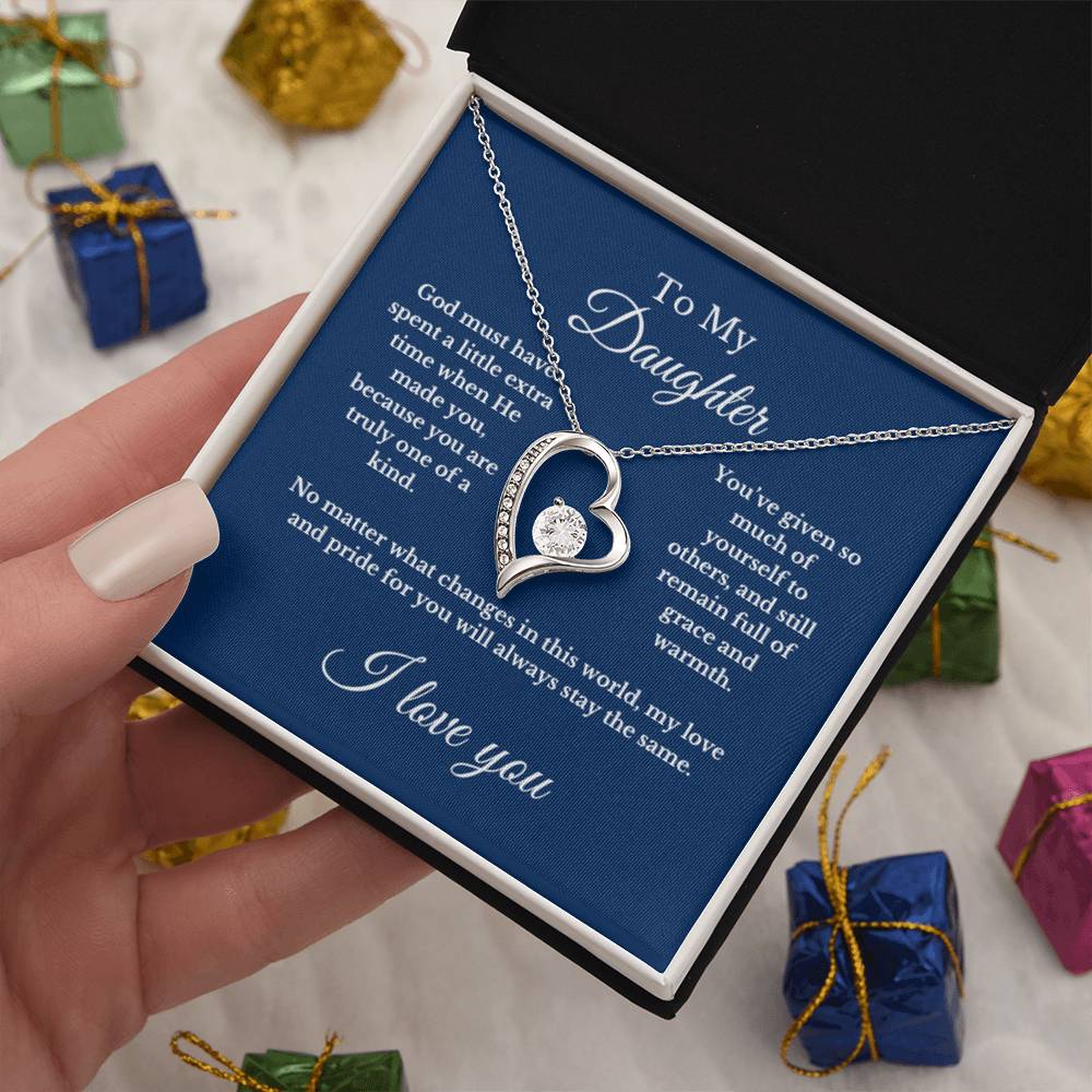 To My Daughter From Mom, Mother's Day Necklace Gift.
