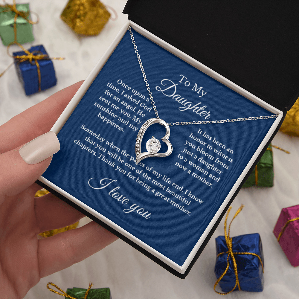 To My Daughter From Mom, Mother's Day Necklace Gift.