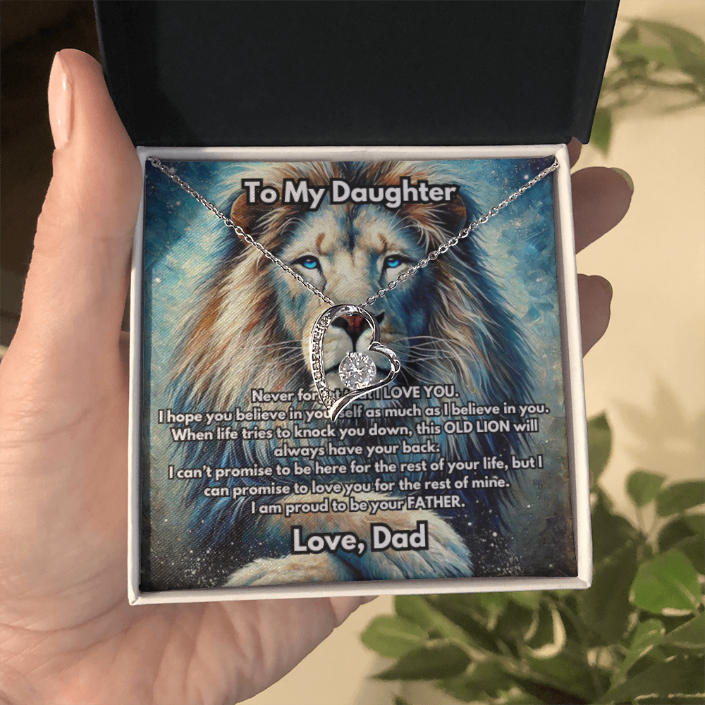 Lion Necklace, Silver or Gold Lion Necklace, Wild Animal Necklace, From Dad Necklace, Jewelry, Daughter Gift