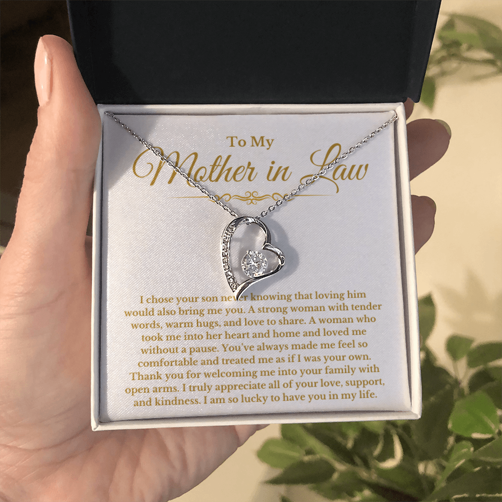Mother In Law Gift - Forever Love Necklace - From Daughter