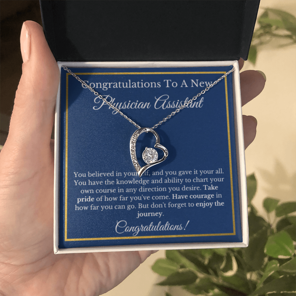 Physician Assistant Graduation Gift, Graduation Gift For PA, PA Jewelry Gift For Future PA, Forever Love
