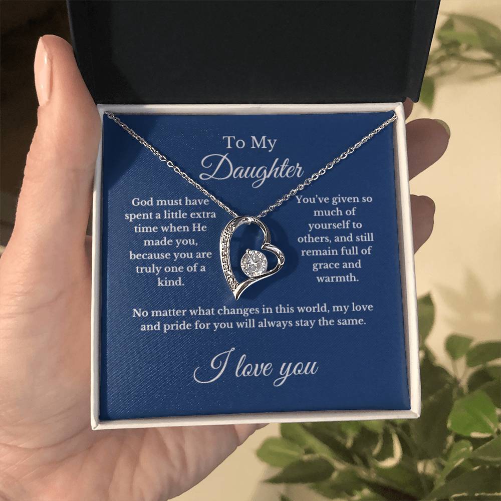 To My Daughter From Mom, Mother's Day Necklace Gift.