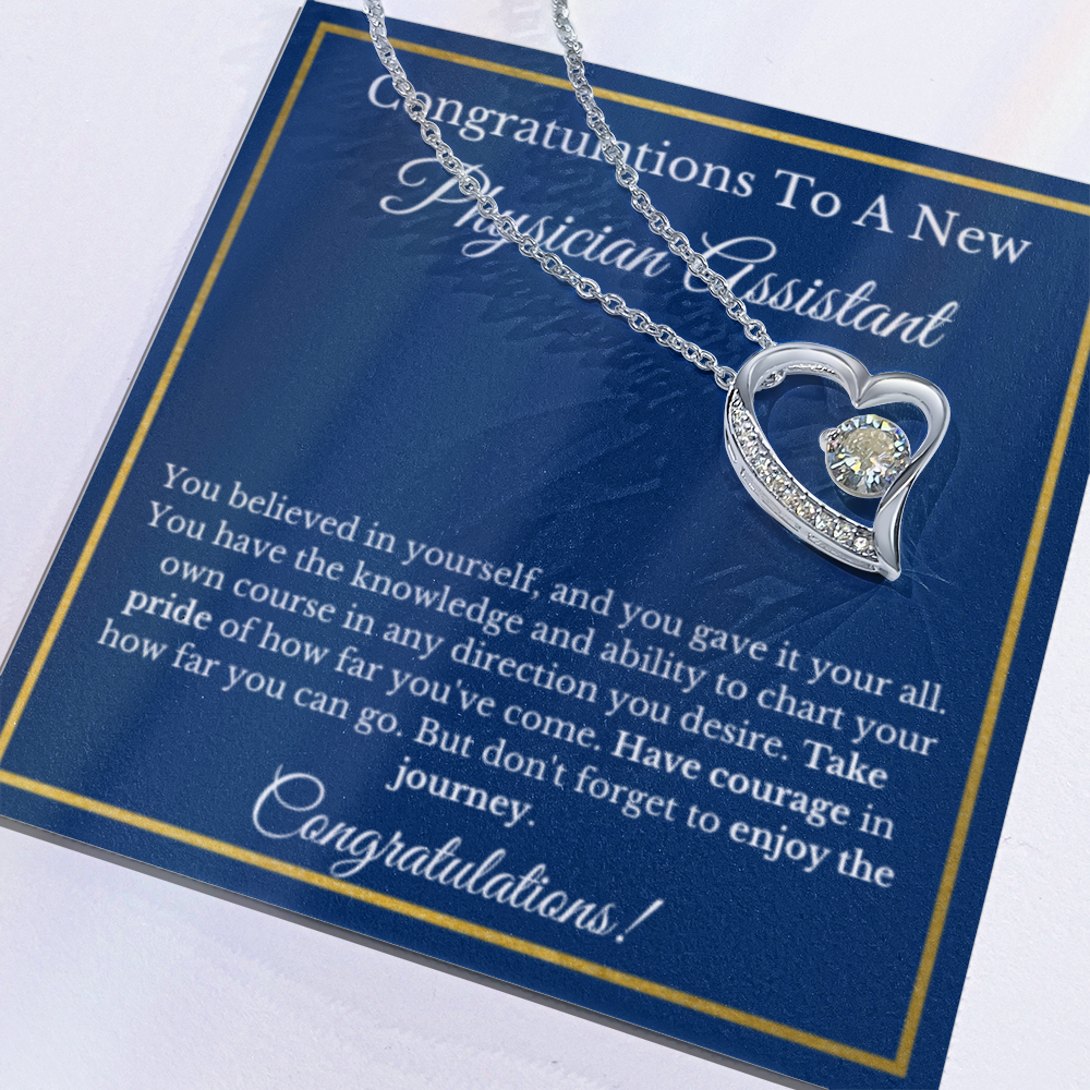 Physician Assistant Graduation Gift, Graduation Gift For PA, PA Jewelry Gift For Future PA, Forever Love