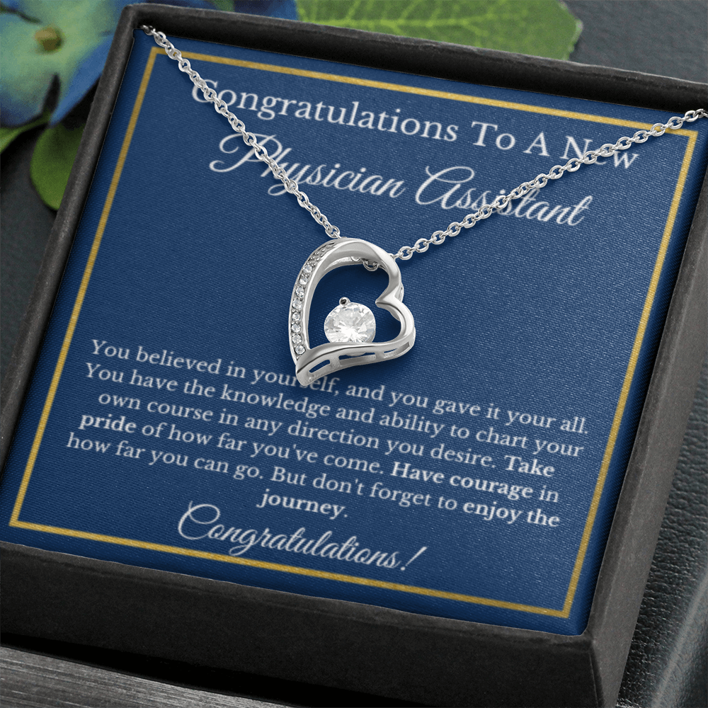 Physician Assistant Graduation Gift, Graduation Gift For PA, PA Jewelry Gift For Future PA, Forever Love