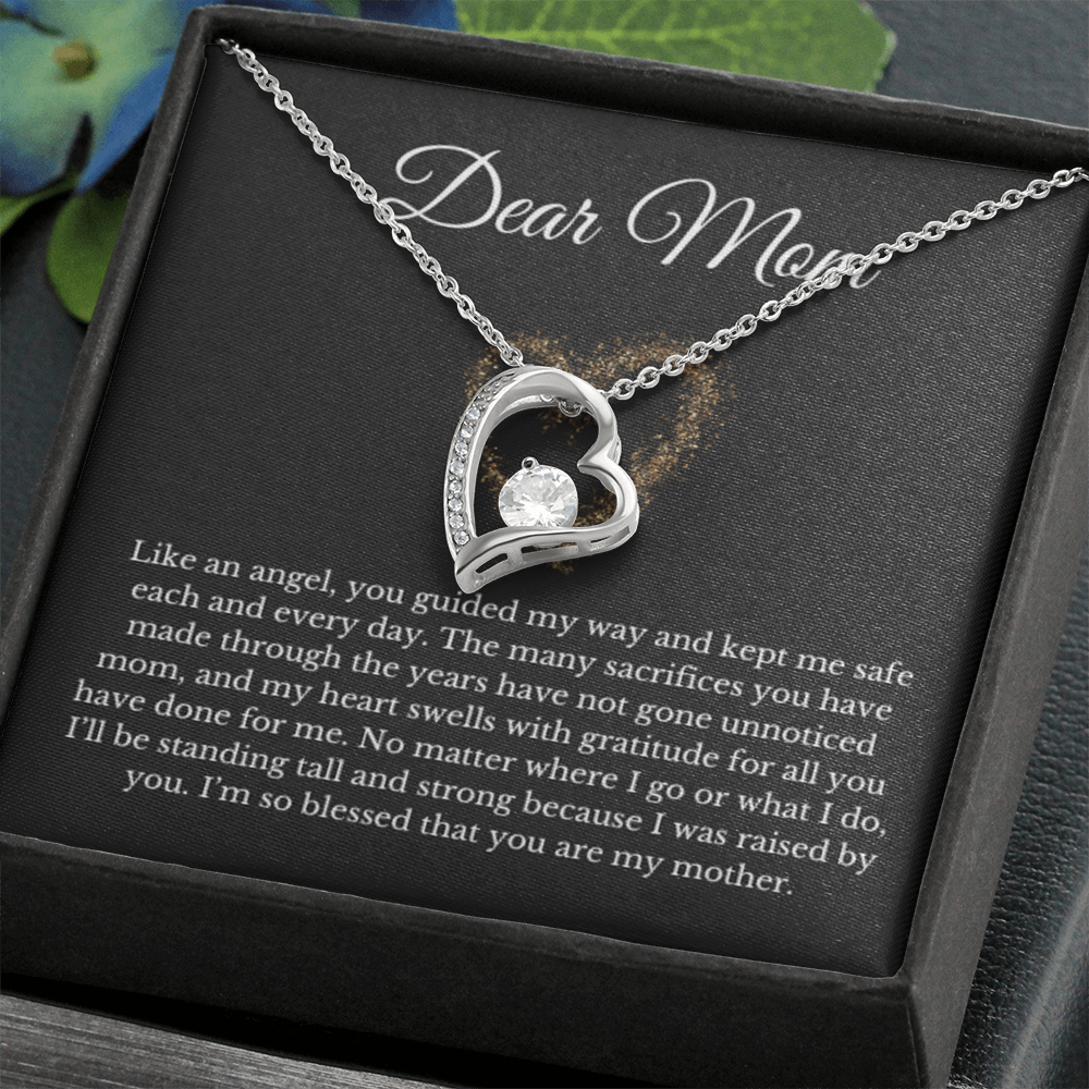 To My Mom Heart Necklace, For Mom From Daughter Son, Mother's Day Gift