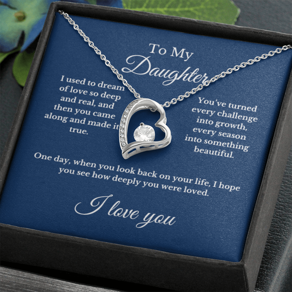 To My Daughter From Mom, Mother's Day Necklace Gift.