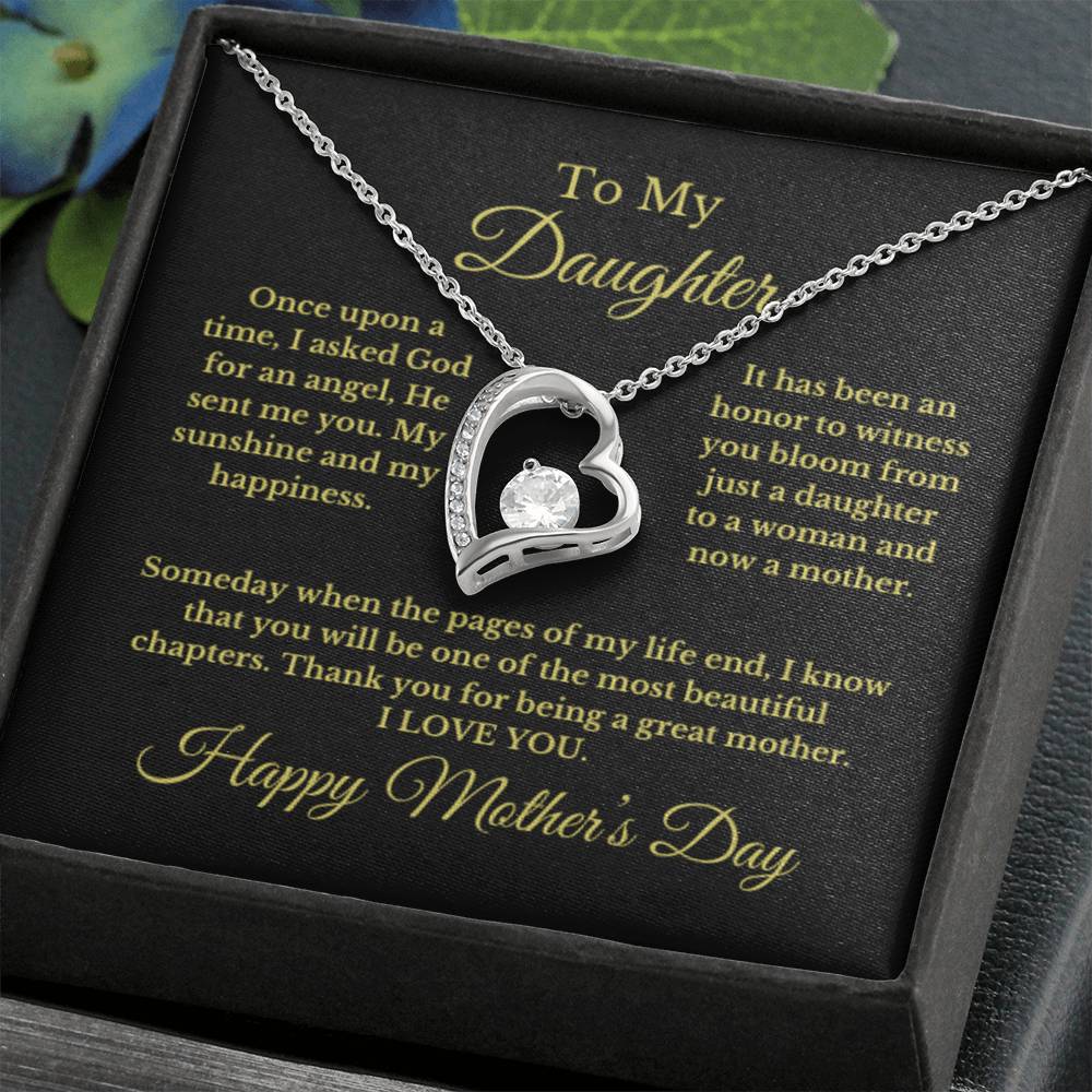 To My Daughter From Mom Dad, Mother's Day Love Necklace