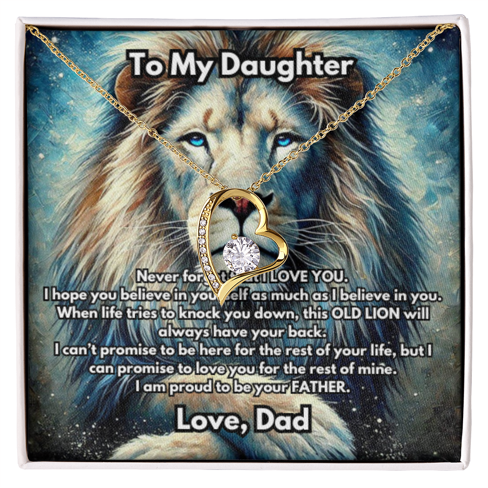 Lion Necklace, Silver or Gold Lion Necklace, Wild Animal Necklace, From Dad Necklace, Jewelry, Daughter Gift