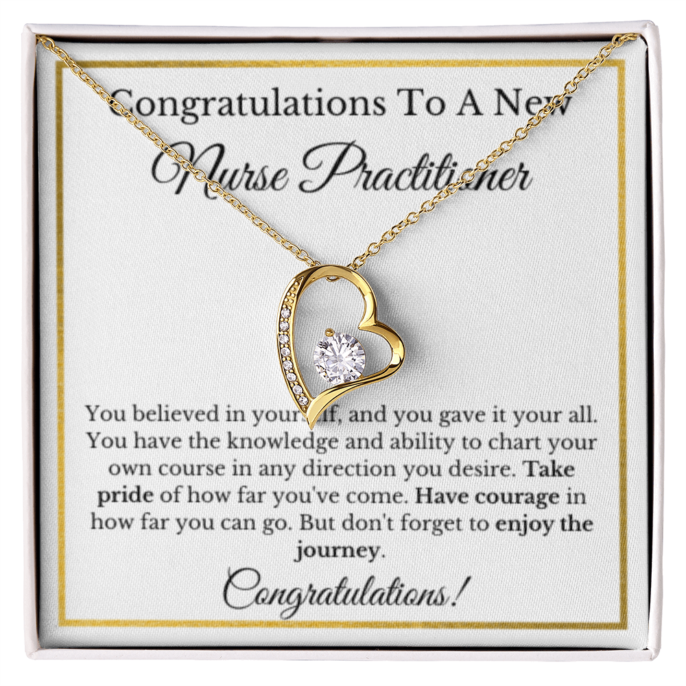 Nurse Practitioner Graduation NP Necklace Gift For Future Nurse