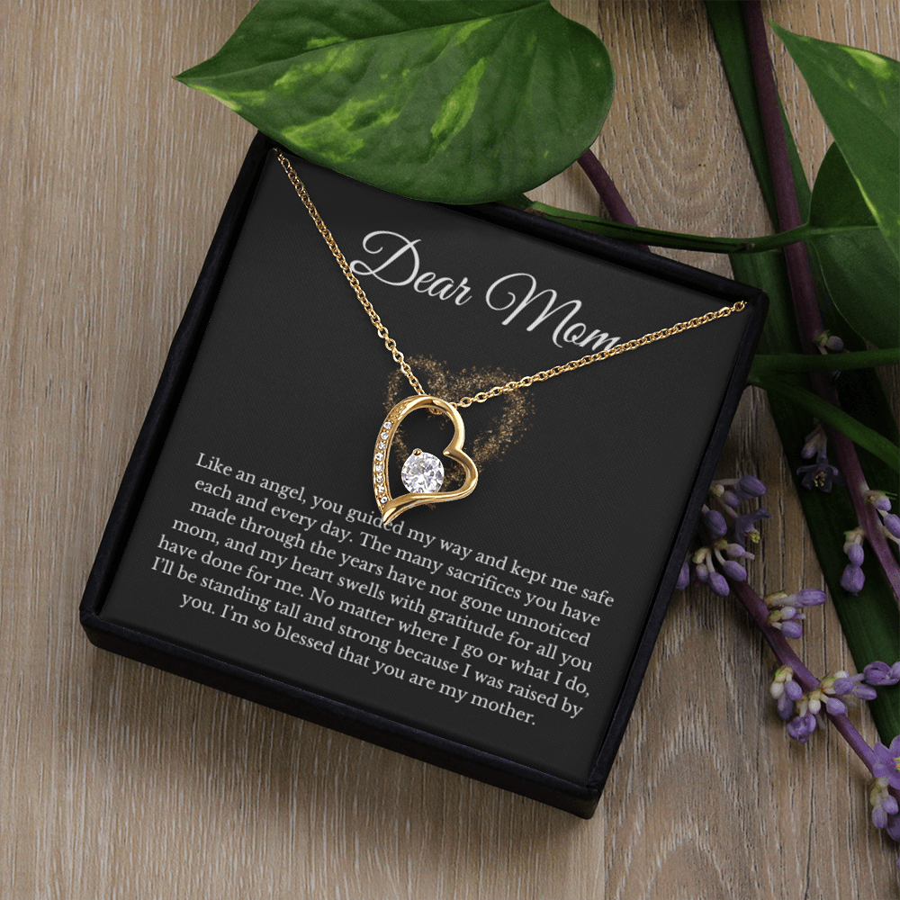 To My Mom Heart Necklace, For Mom From Daughter Son, Mother's Day Gift